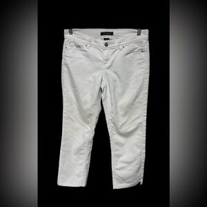 White House Black Market White Slim Crop Jeans in Women's Size 2